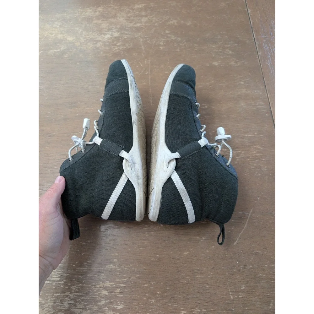 Xero Shoes Toronto Mens 9 Black Hemp Canvas Barefoot Minimalist Chukka Boots